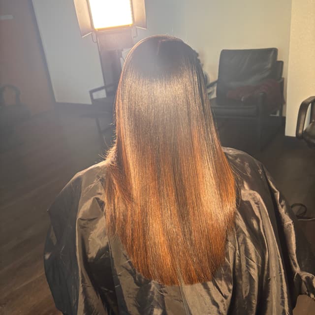 Silk press at TaKaya Aries in Racine, WI